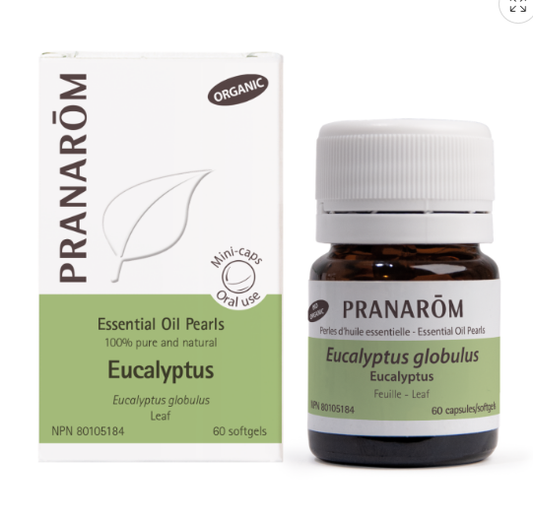 Eucalyptus Essential Oil Pearls 60 Caps