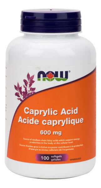 Acide caprylique 600 mg 100 gélules